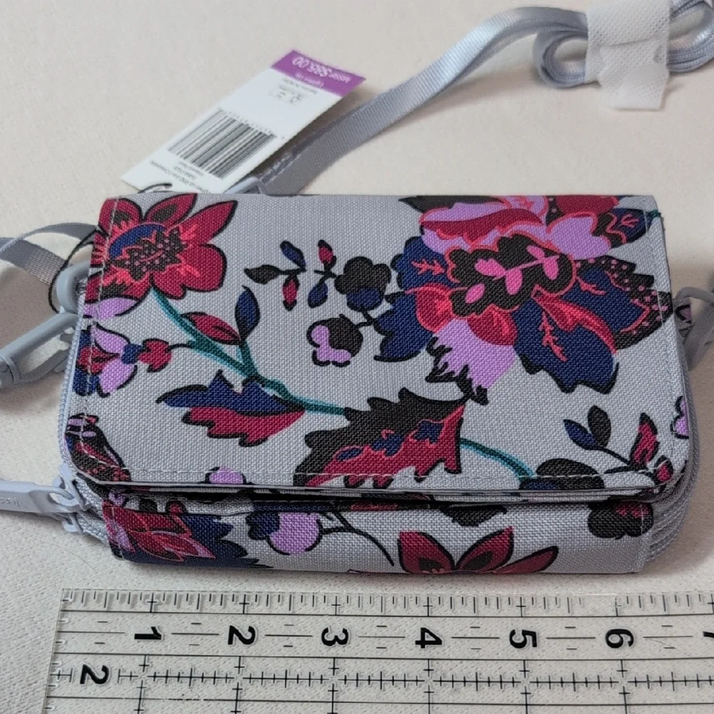 Vera Bradley Lighten Up 3 in 1 Crossbody Bag Vineyard Floral